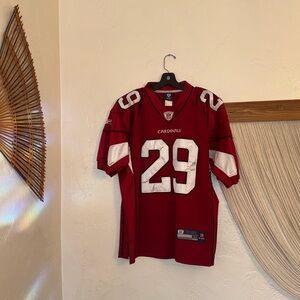 Arizona Cardinals #29 NFL Football Jersey Red Mens Size 48 Reebok On Field